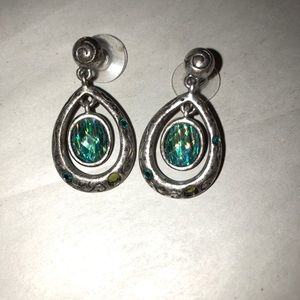 Chico’s earrings. Good condition. Teal